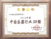 2014年度中国乐器行业50强