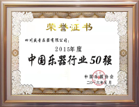 2015年度中国乐器行业50强